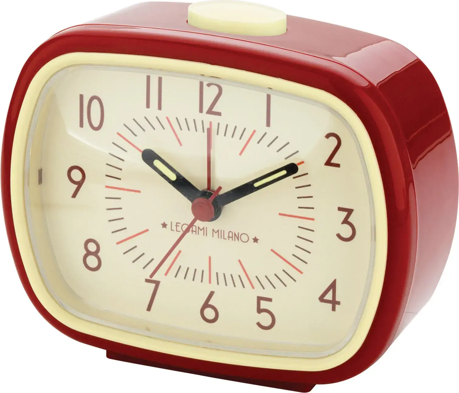 Retro budík Legami Retro Alarm Clock - Red uni