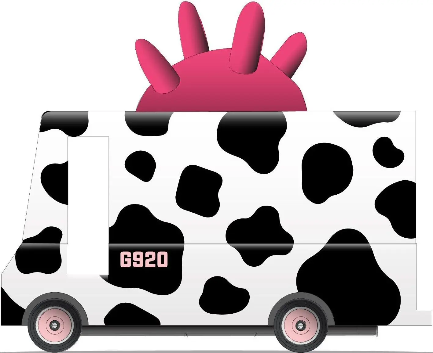 Dřevěná dodávka Candylab-MOO Milk Van uni