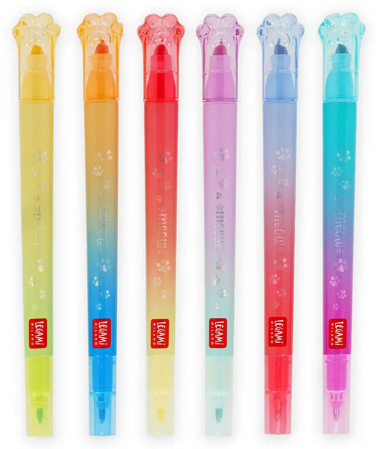 Fixy Legami Meow - Set Of 6 Dual-Tip Layering Mar - Multicolor Ink uni
