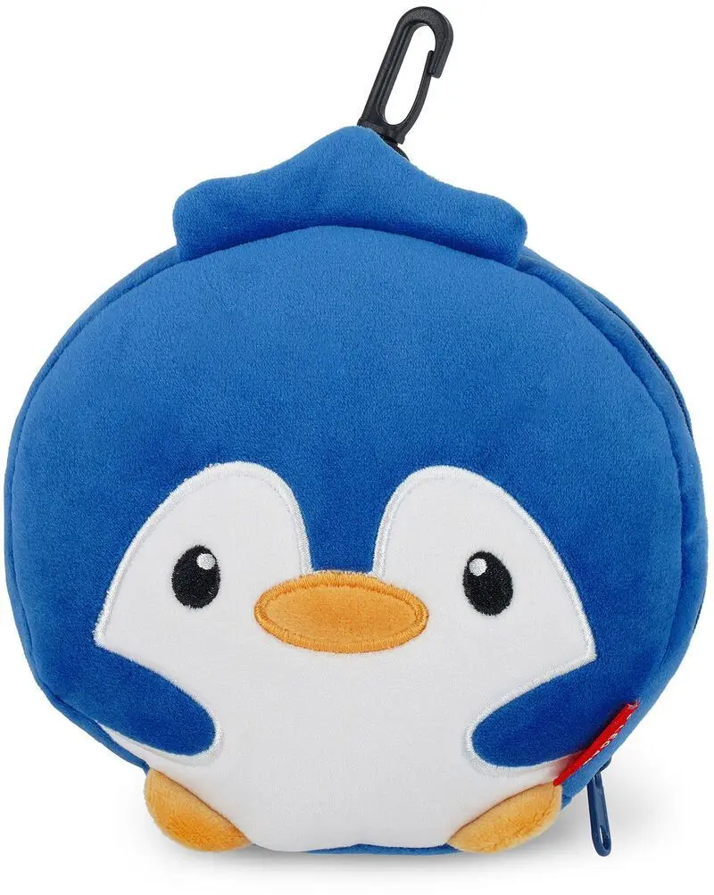 Cestovní polštářek s maskou na spaní Legami Travel Pillow With Sleep Mask - My Travel Buddy - Penguin uni