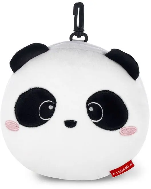 Cestovní polštářek s maskou na spaní Legami Travel Pillow With Sleep Mask - My Travel Buddy - Panda uni