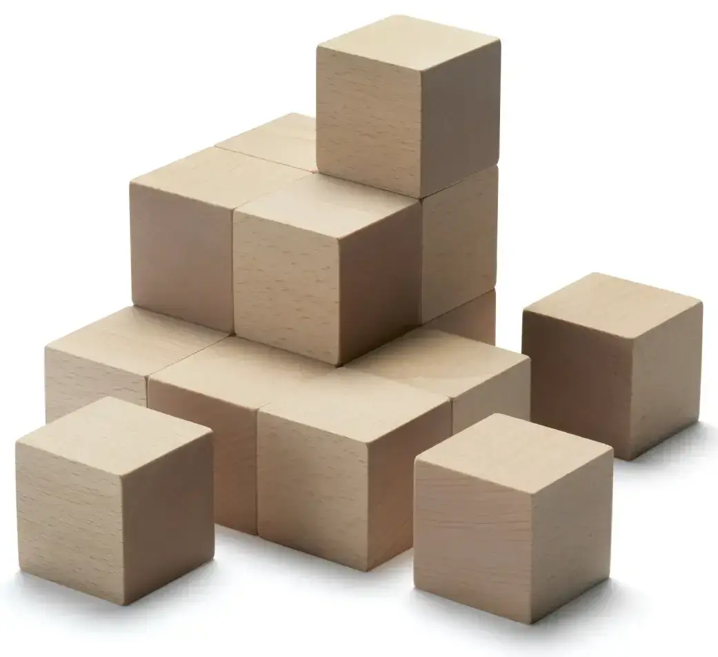 Dětská dřevěná kuličkodráha CUBORO - Extra set CUBES uni