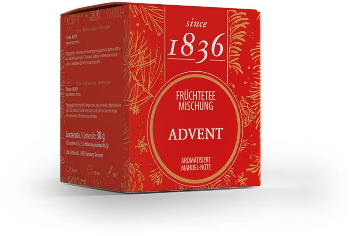 Ovocný čaj Dethlefsen & Balk - Advent (Mandle), 15x4 g uni