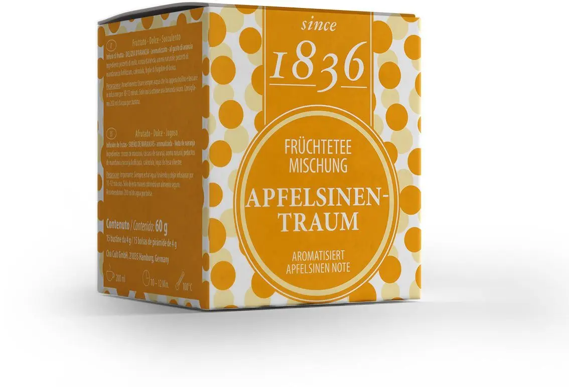 Ovocný čaj Dethlefsen & Balk -  Orange Dream (Pomeranč), 15x4 g uni