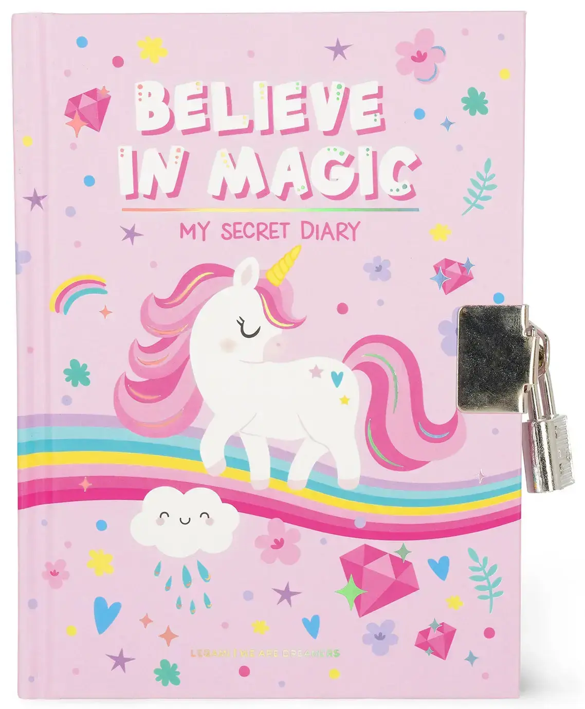 Deník na zámek Legami My Secret Diary - Secret Diary With Padlock - Unicorn uni