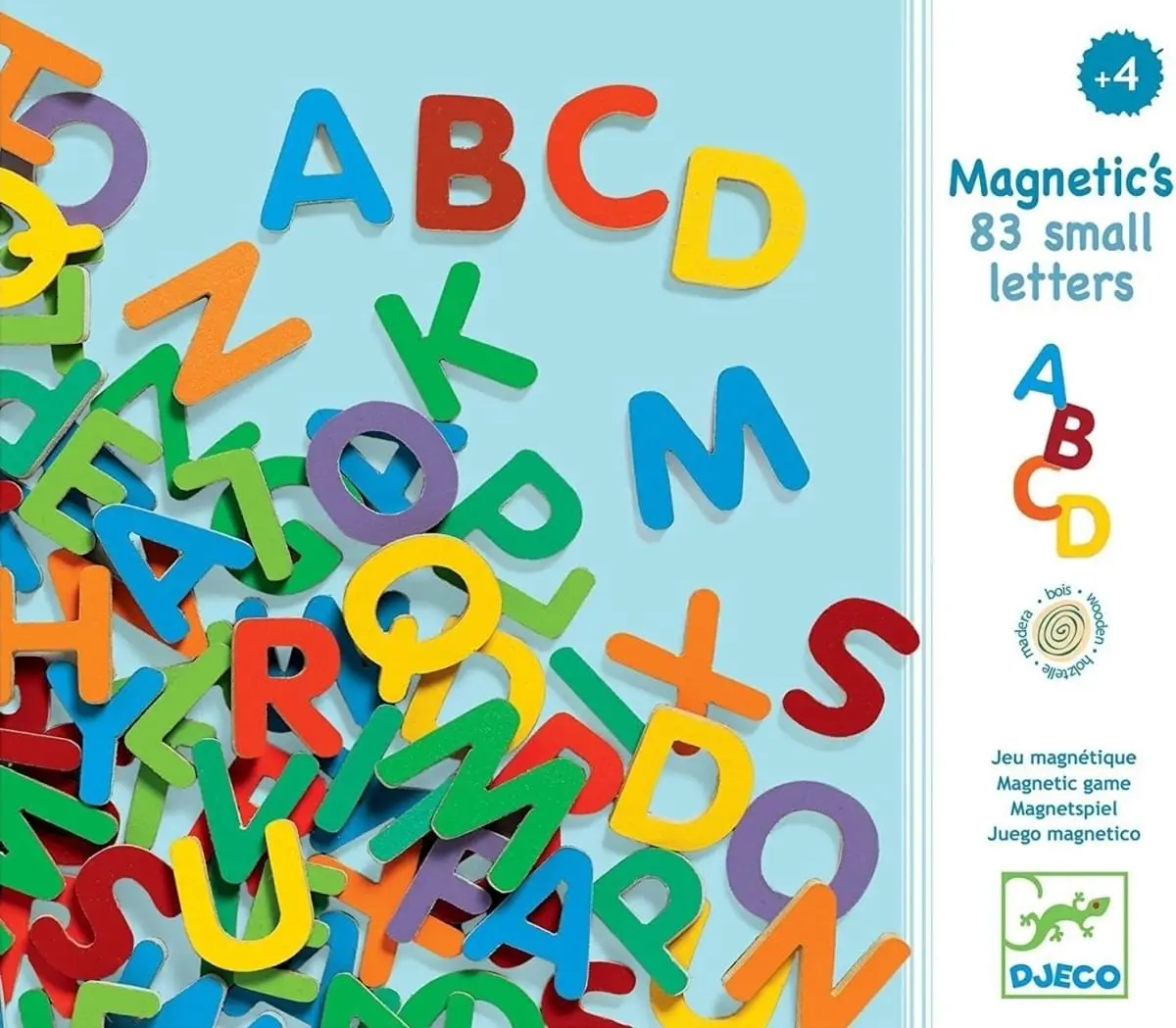 Djeco magnetická písmenka - velká 83 ks uni