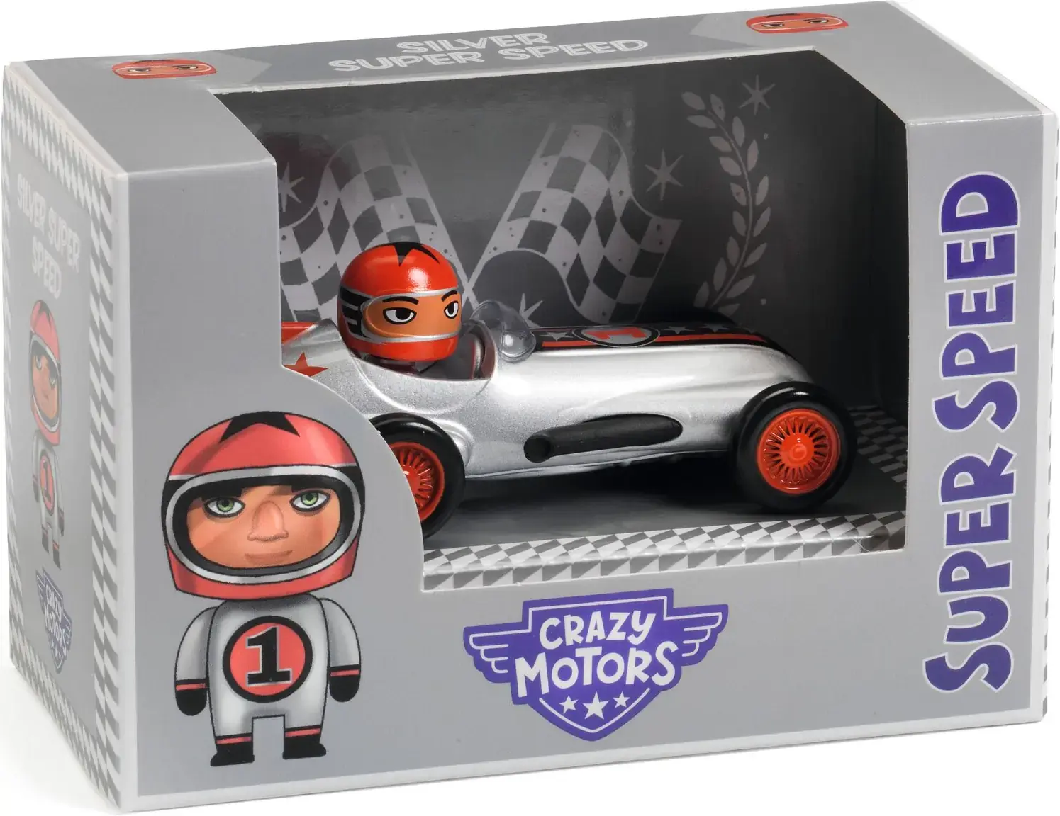 Autíčko Djeco Crazy Motors - Silver Super Speed uni