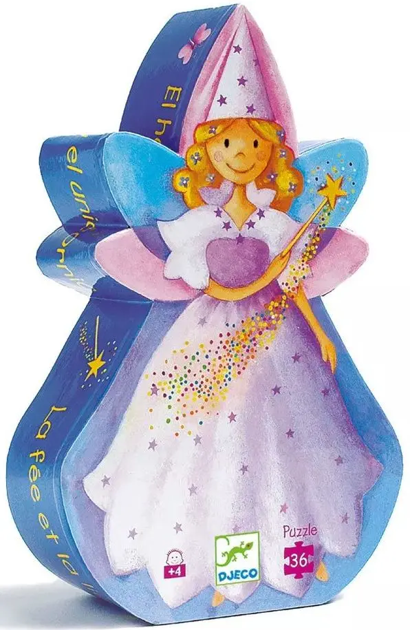 DJECO Puzzle Víla a jednorožec - 36 pcs