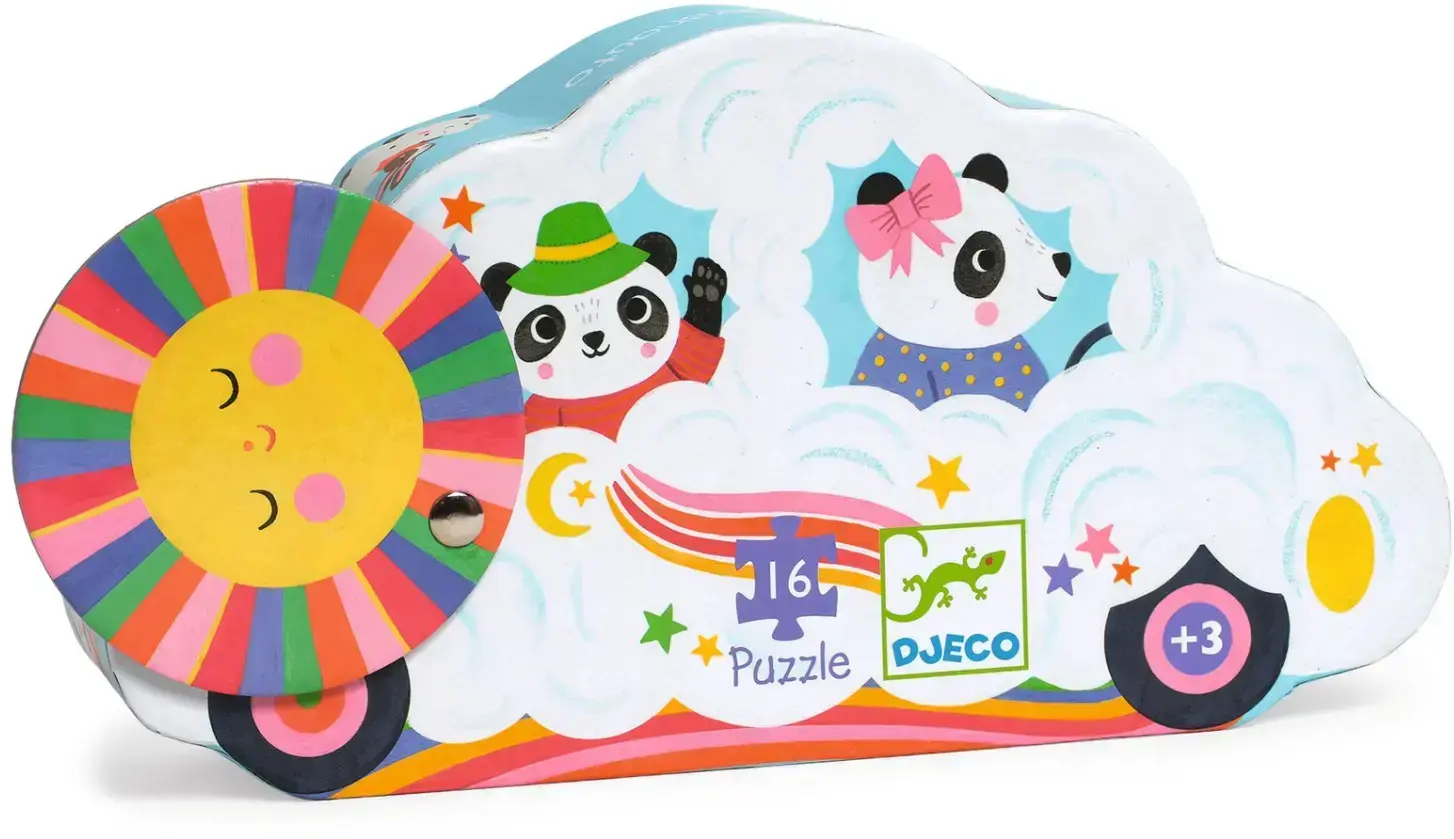Puzzle Obláčkové auto - 16 pcs