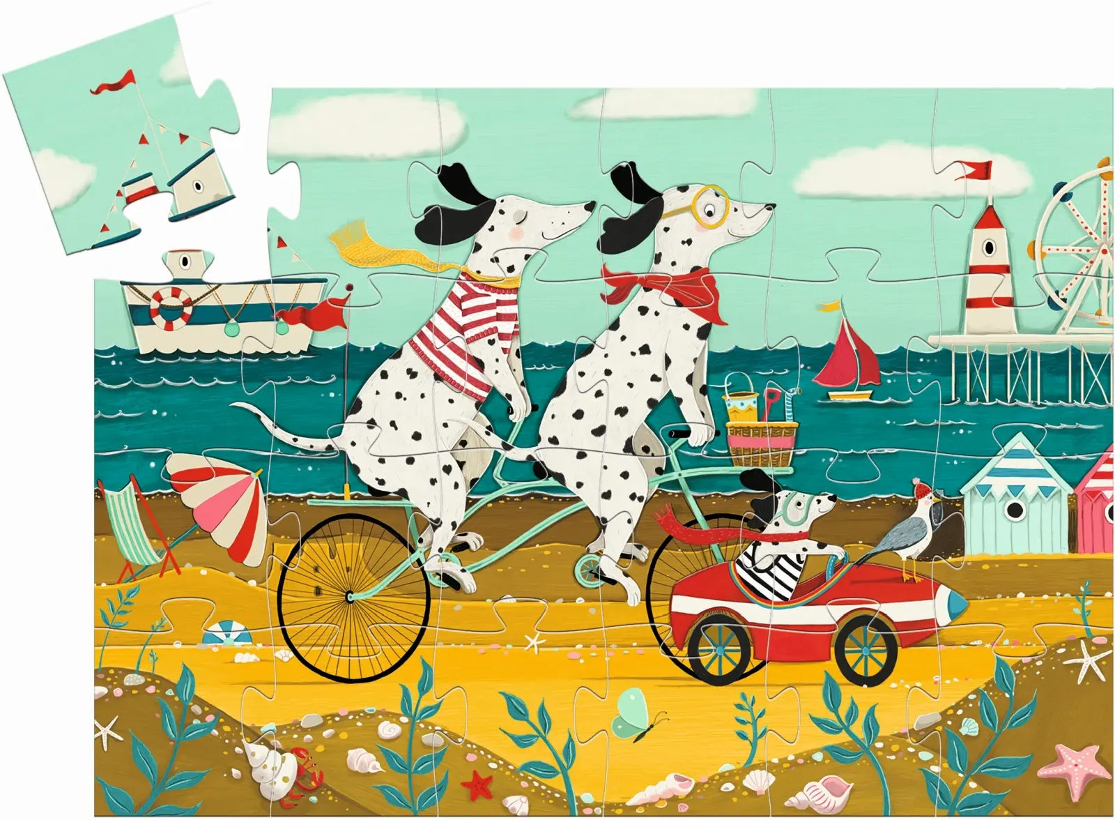 DJECO Puzzle Ollie, the Dalmatian - 24 pcs