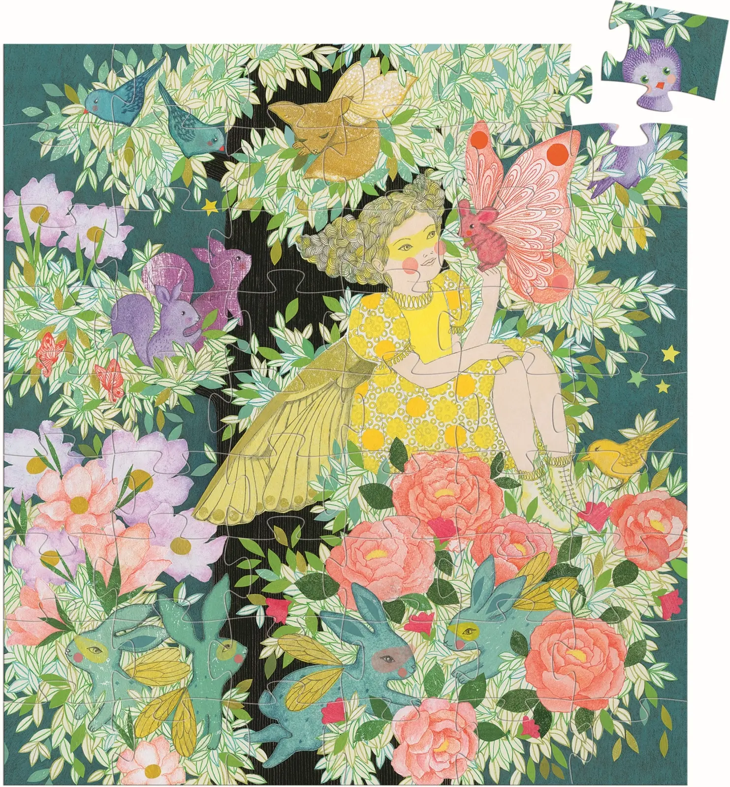 DJECO Puzzle v krabičce Flora's Tree - 54 pcs