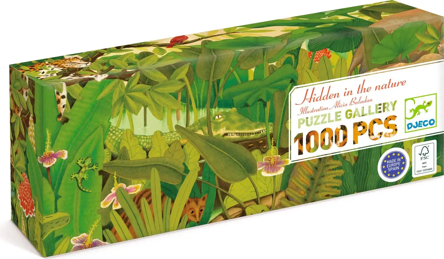 DJECO Puzzle Indická džungle - 1000 pcs