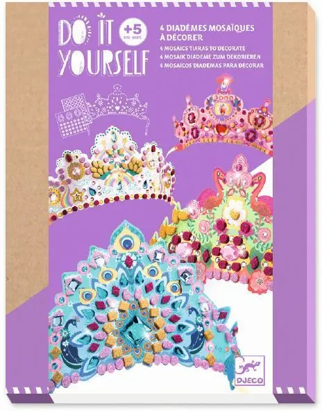 DIY: Ako princezná - vytvor si korunky z mozaiky - hra z kategorie Vzdelávacie hry