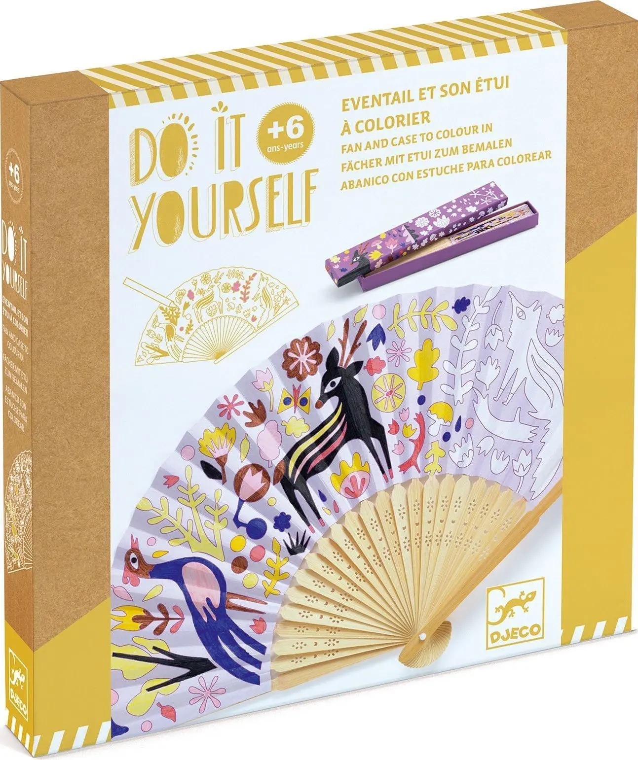 DIY kreativní sada Djeco - Vějíř uni