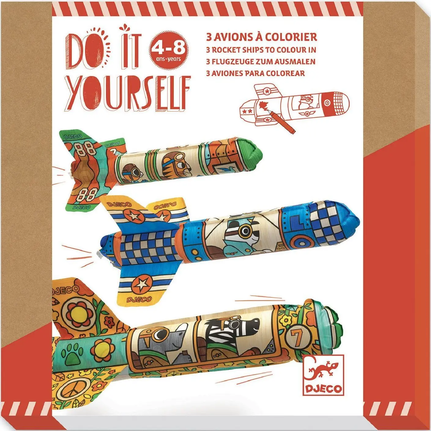 DIY sada Djeco-Házecí rakety uni