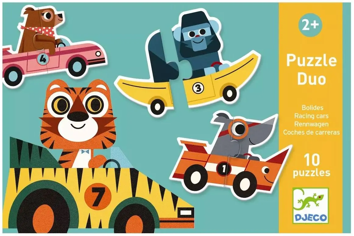 DJECO Duo puzzle Závodní auta