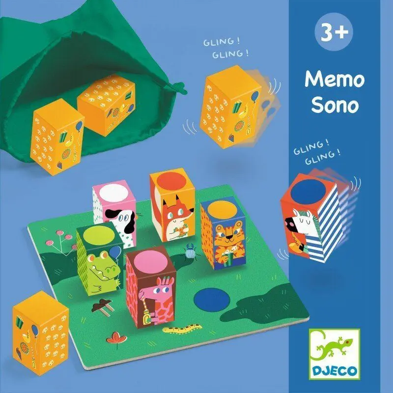 Dětská stolní hra Djeco - Zvukové pexeso uni
