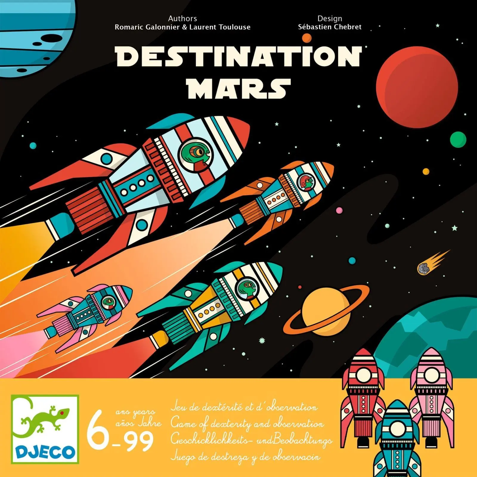 Dětská společenská hra Djeco - Destination Mars uni