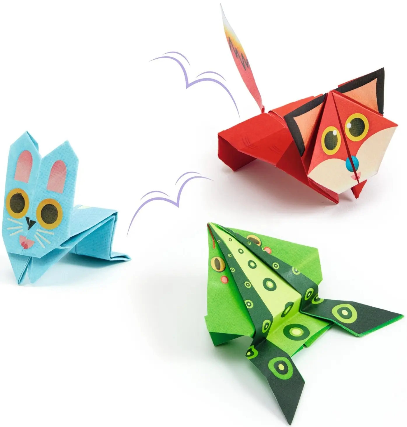 Origami vyskakovací zvířátka