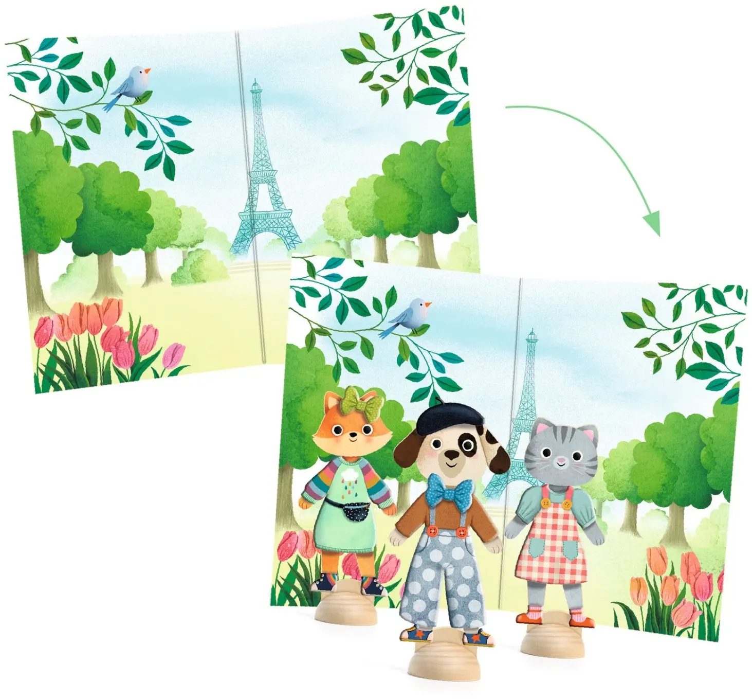 DJECO Koláž Bonjour Paris