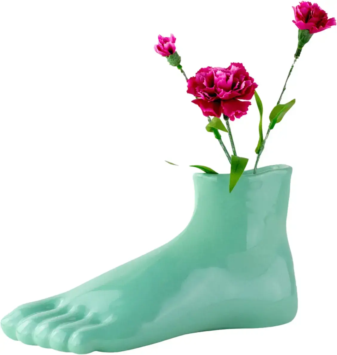 Váza Donkey Arts of Parts foot - turquoise uni