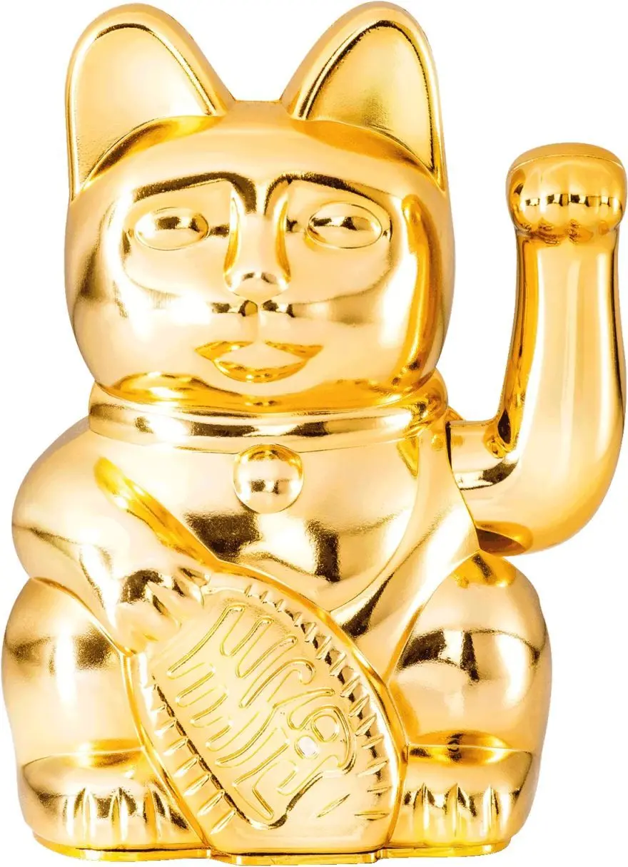 Maneki Neko Donkey Lucky Cat Egypt - Shiny Gold uni