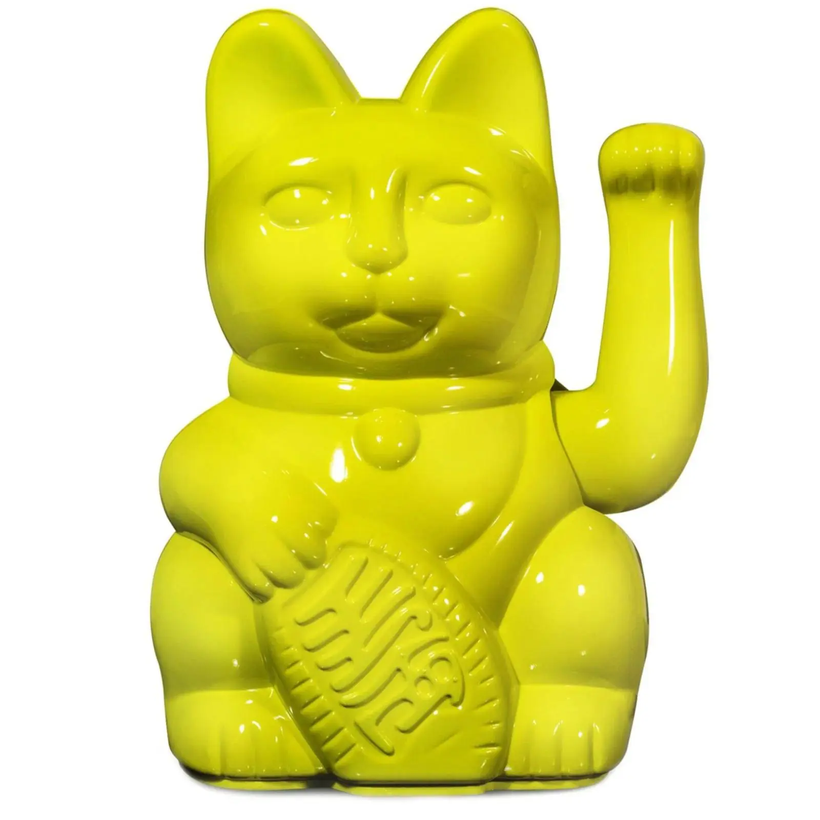 Maneki Neko Donkey Lucky Cat Miami Nights - Shiny Yellow uni