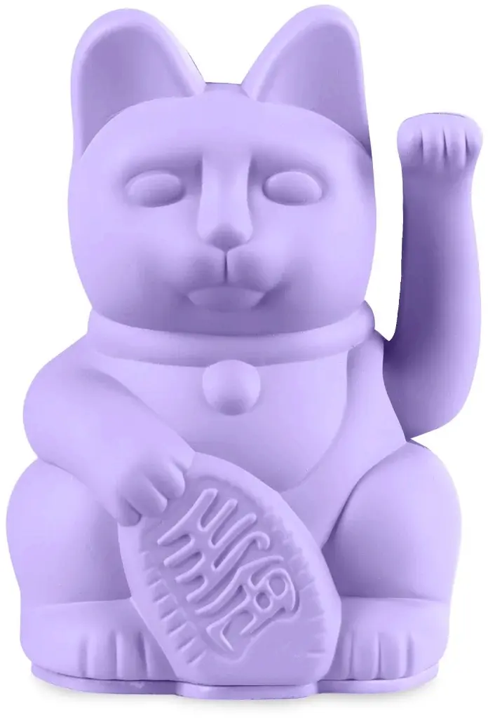 Maneki Neko Donkey Lucky Cat Mini - Lilac uni