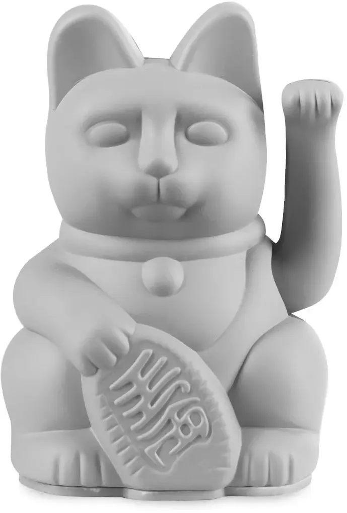 Maneki Neko Donkey Lucky Cat Mini - Grey uni