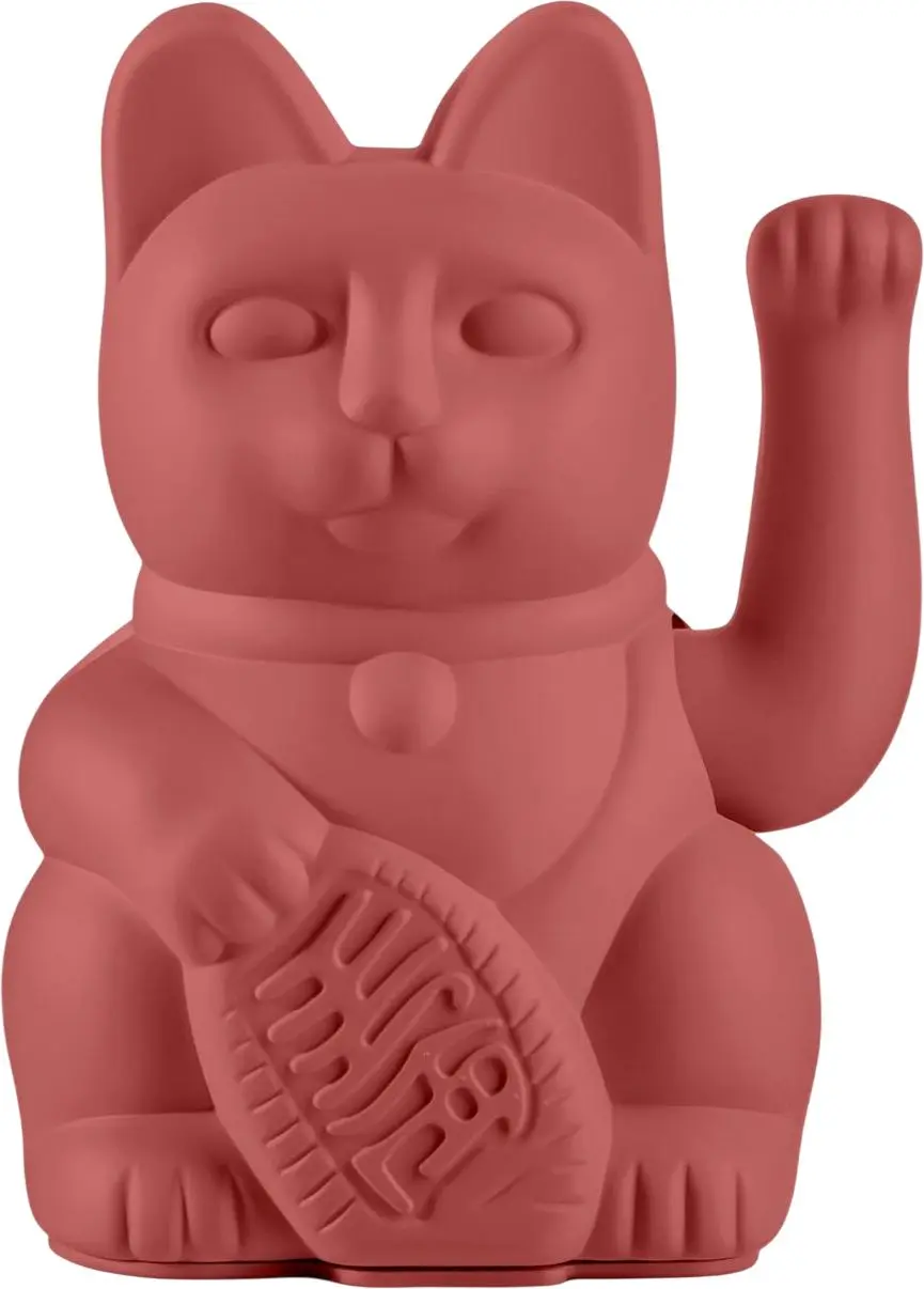 Maneki Neko Donkey Lucky Cat Classic - Berry Red uni