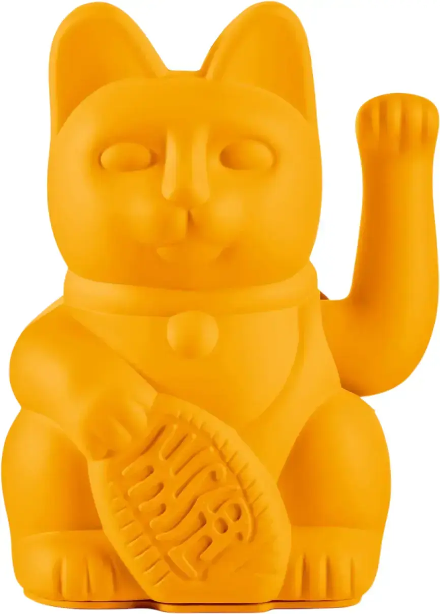 Maneki Neko Donkey Lucky Cat Classic - Deep Yellow uni