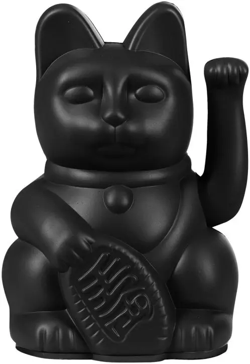 Maneki Neko Donkey Lucky Cat Mini - Black uni