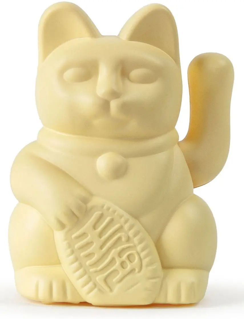 Maneki Neko Donkey Lucky Cat Solar - Yellow uni