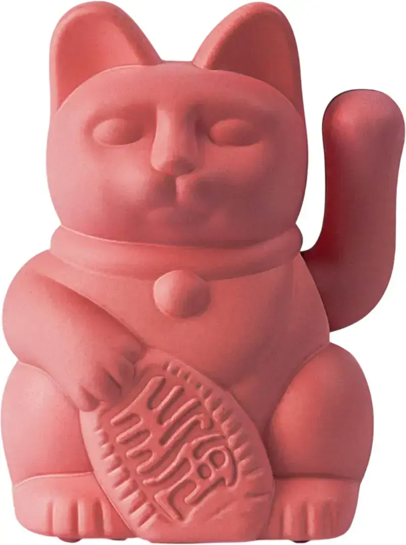 Maneki Neko Donkey Lucky Cat Solar - Berry Red uni