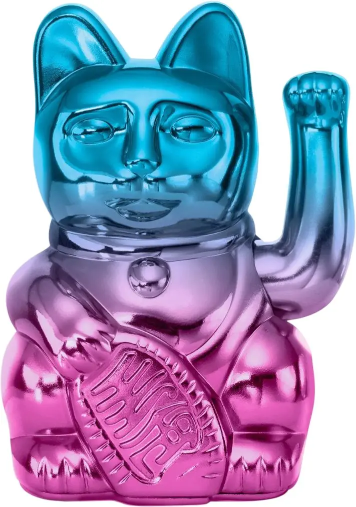 Maneki Neko Donkey Lucky Cat Player One - Shiny Blue uni