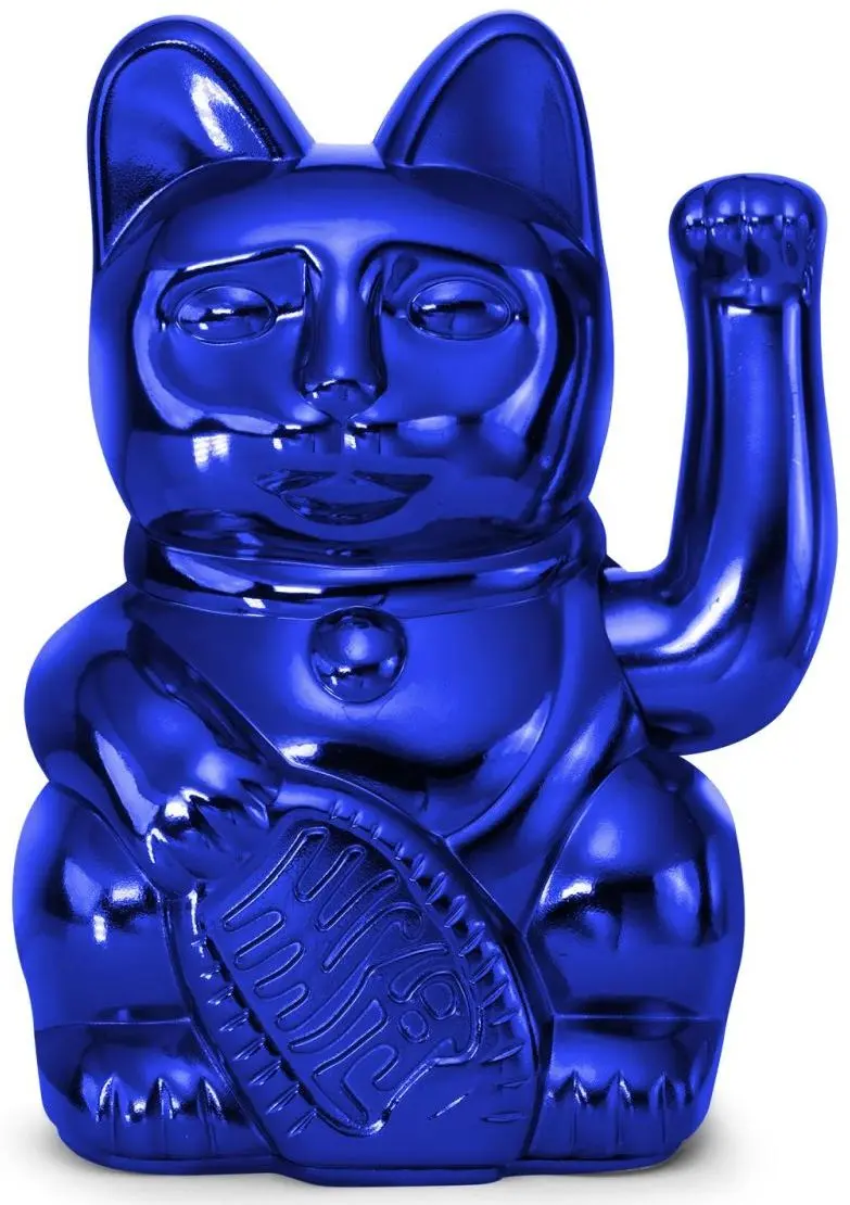 Maneki Neko Donkey Lucky Cat Cosmic - Shiny Blue uni
