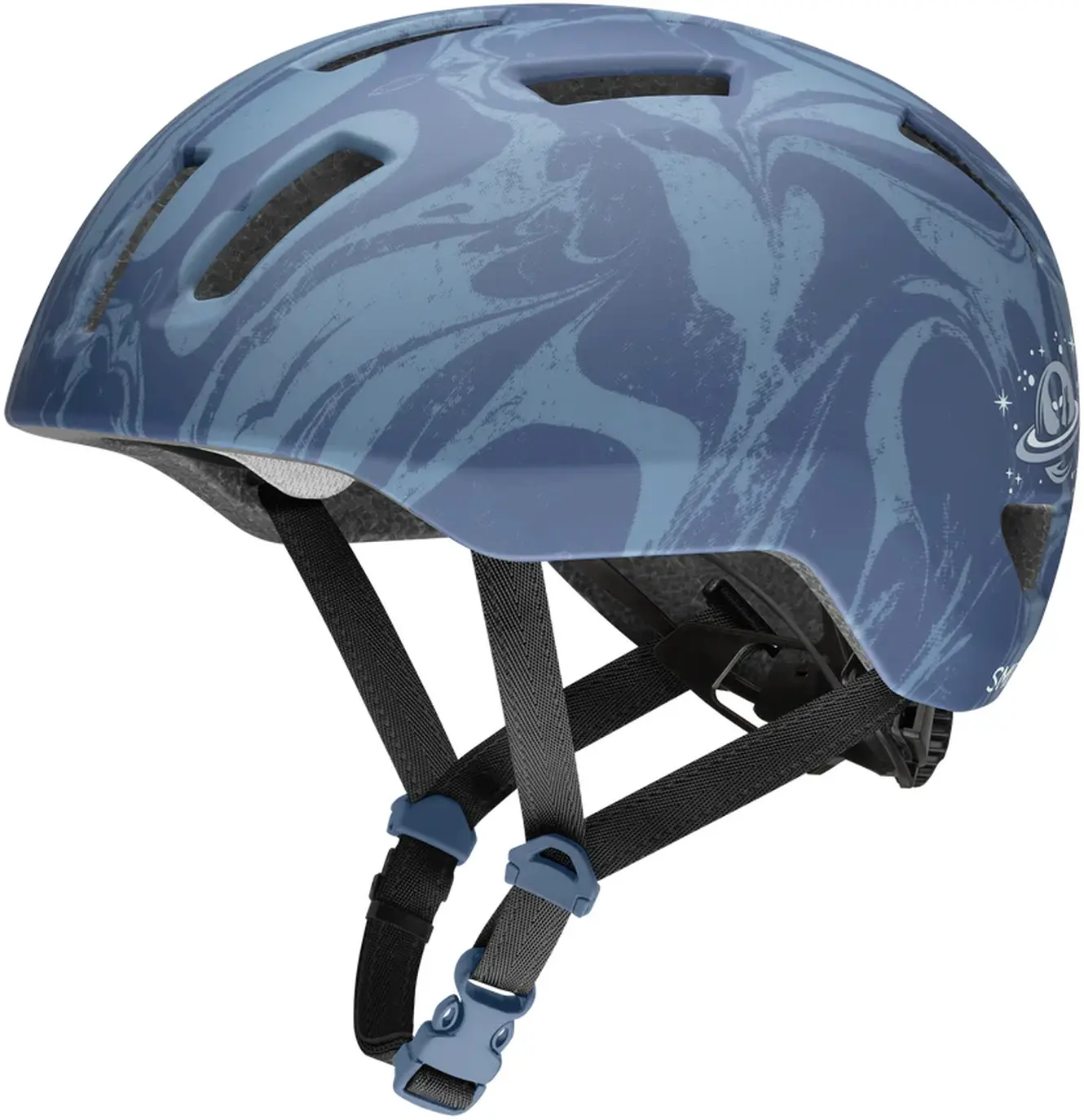 Dětská cyklistická helma Smith Transit Jr. MIPS - matte galactic blue 48-52