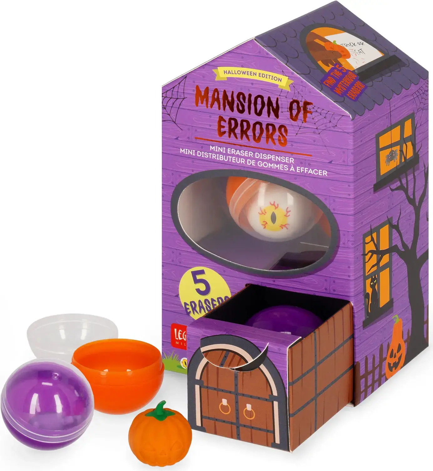 Zásobník mazacích gum Legami Mansion Of Errors Eraser Dispenser uni