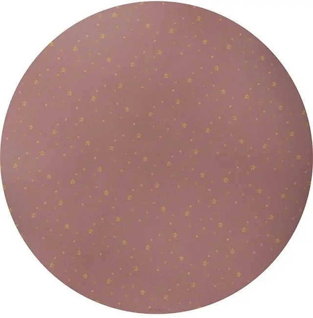 Kulatá vynilová podložka Eeveve 110 cm - Stars - Copper Rose