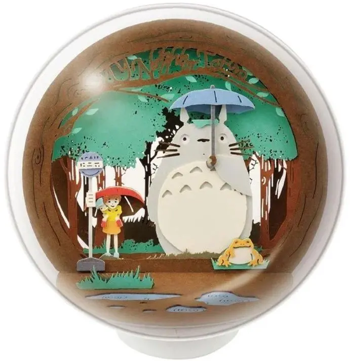 Kulaté papírové divadlo Maison Ghibli - Zastávka autobusu z filmu Můj soused Totoro uni