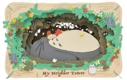Papírová scéna Maison Ghibli Můj soused Totoro - Meiina siesta