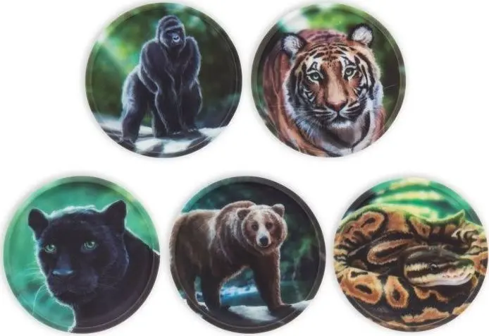 Sada ozdob na batoh Ergobag Kletties Set - Jungle uni