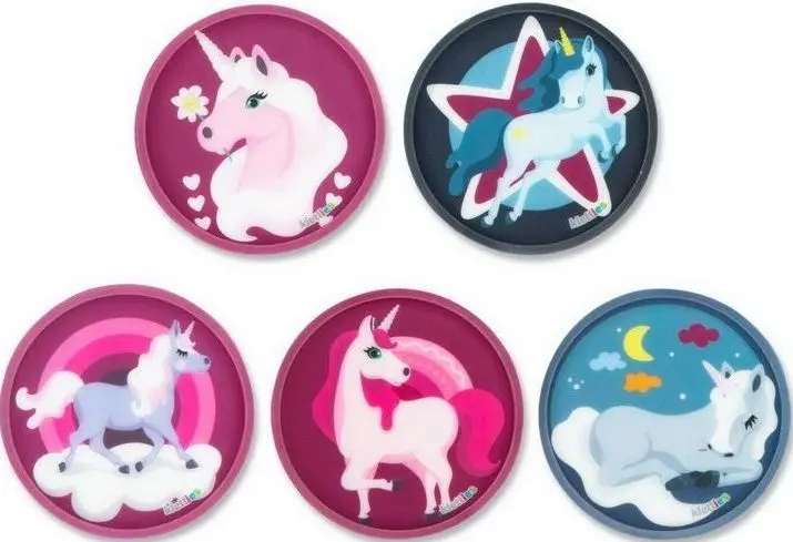 Sada ozdob na batoh Ergobag Kletties Set - Unicorns uni