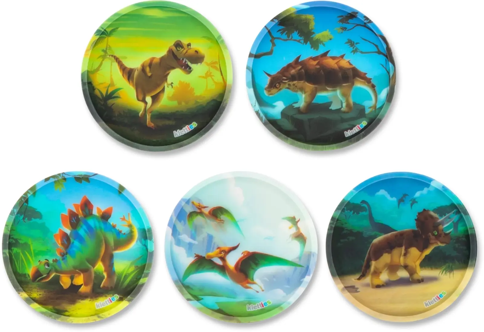 Sada ozdob na batoh Ergobag Kletties Set - Dinosaurs uni