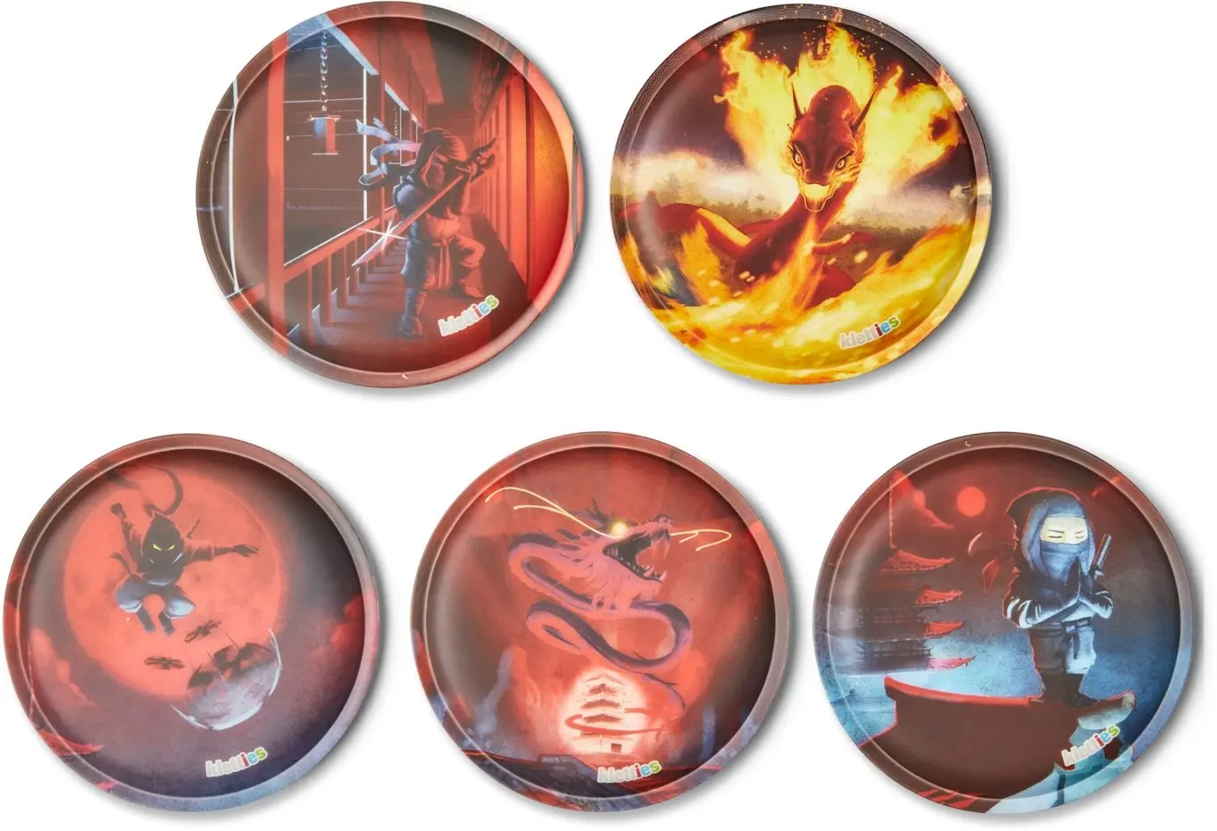 Sada ozdob na batoh Ergobag Kletties Set - Firedrake uni