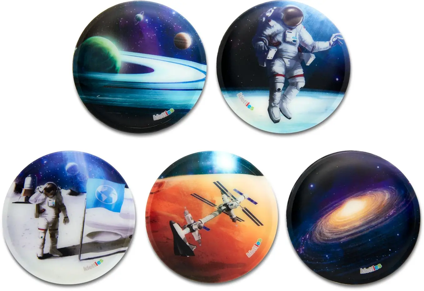 Sada ozdob na batoh Ergobag Kletties Set - Universe uni