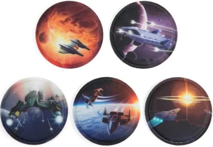 Sada ozdob na batoh Ergobag Kletties Set - Space uni