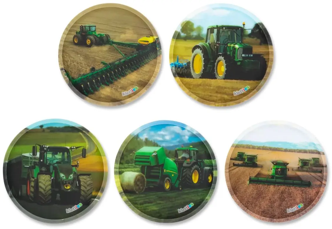 Sada ozdob na batoh Ergobag Kletties Set - Farm machines uni