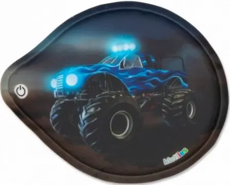 Ozdoba na batoh Ergobag Blinkie Klettie - Monstertruck uni