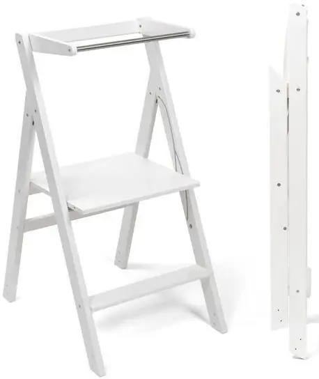 Skládací pomocná stolička Step'n'Fold Ette Tete - bílá